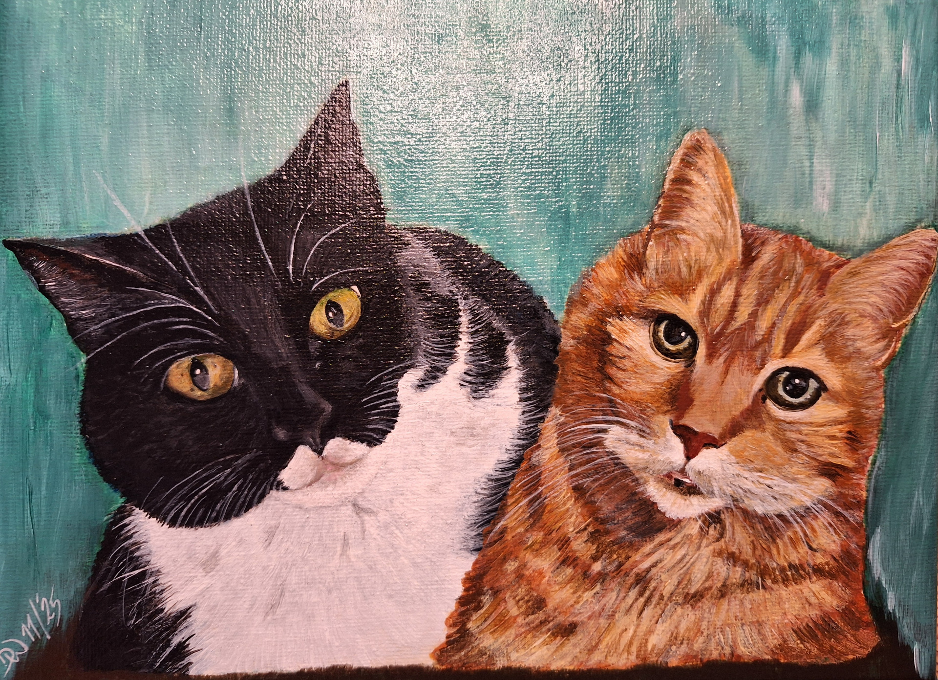 Lilly & Jakob - Acryl auf Leinwand